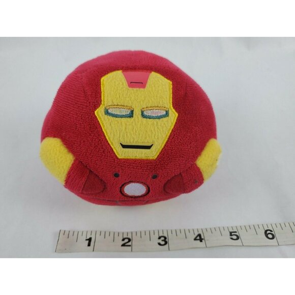 Marvel Avengers Iron Man Plush Ball Stuffed Animal Super Hero TY Beanie Ballz - Picture 7 of 7
